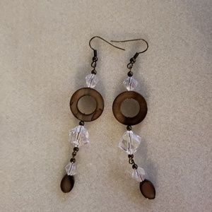 Hand made fashion earrings antique gold